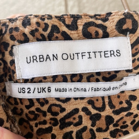 Urban Outfitters leopard mini dress Size 2 - Picture 11 of 12